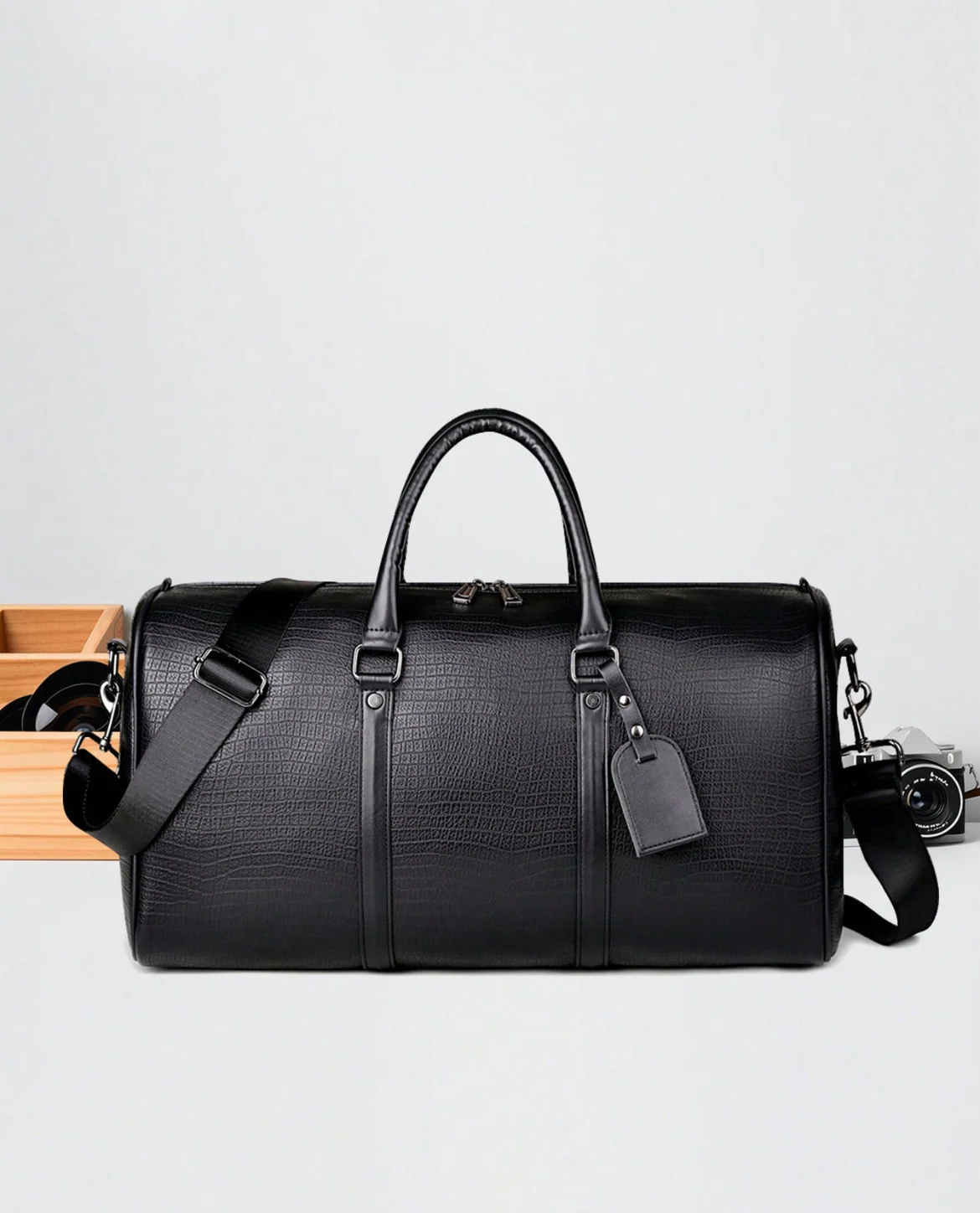Avaron Leather Duffle Bag - Image 5