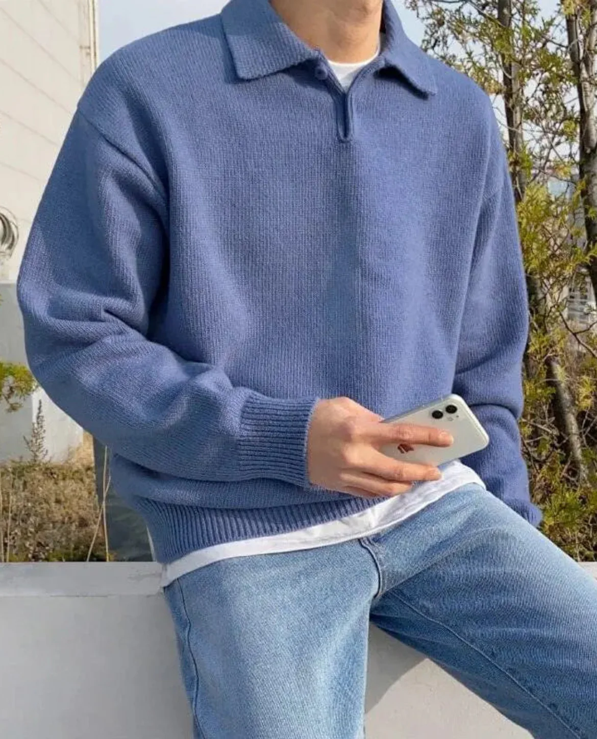 The Arveilo Button Polo Sweater - Image 5