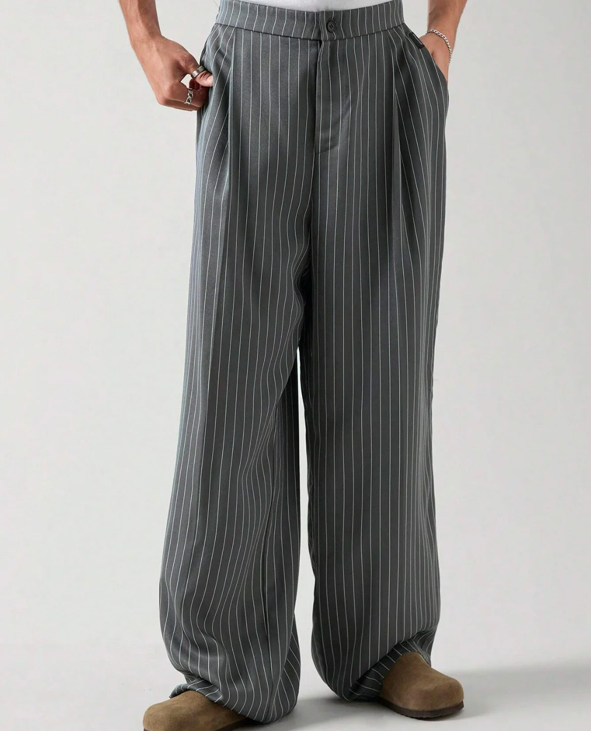 Cannes Pinstripe Trousers - Image 3