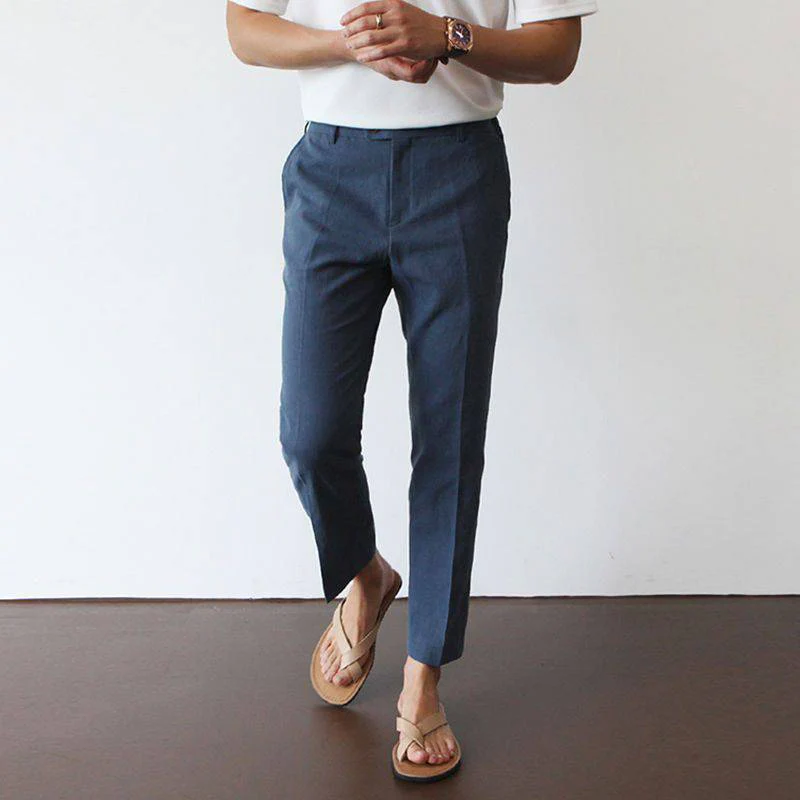 Comfort Linen Trousers - Image 3