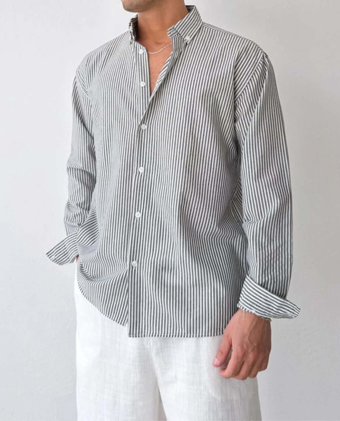 Gomera Striped Linen Shirt - Image 3