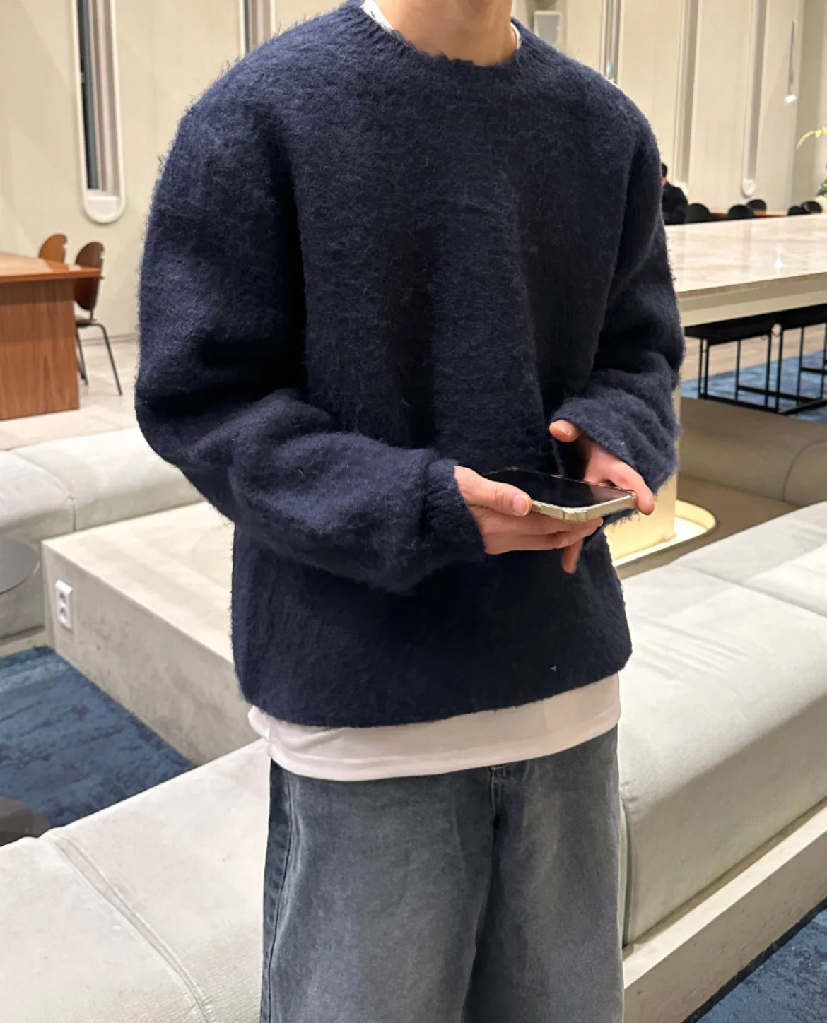 Milano Knit Wool Textured Sweater - Image 3