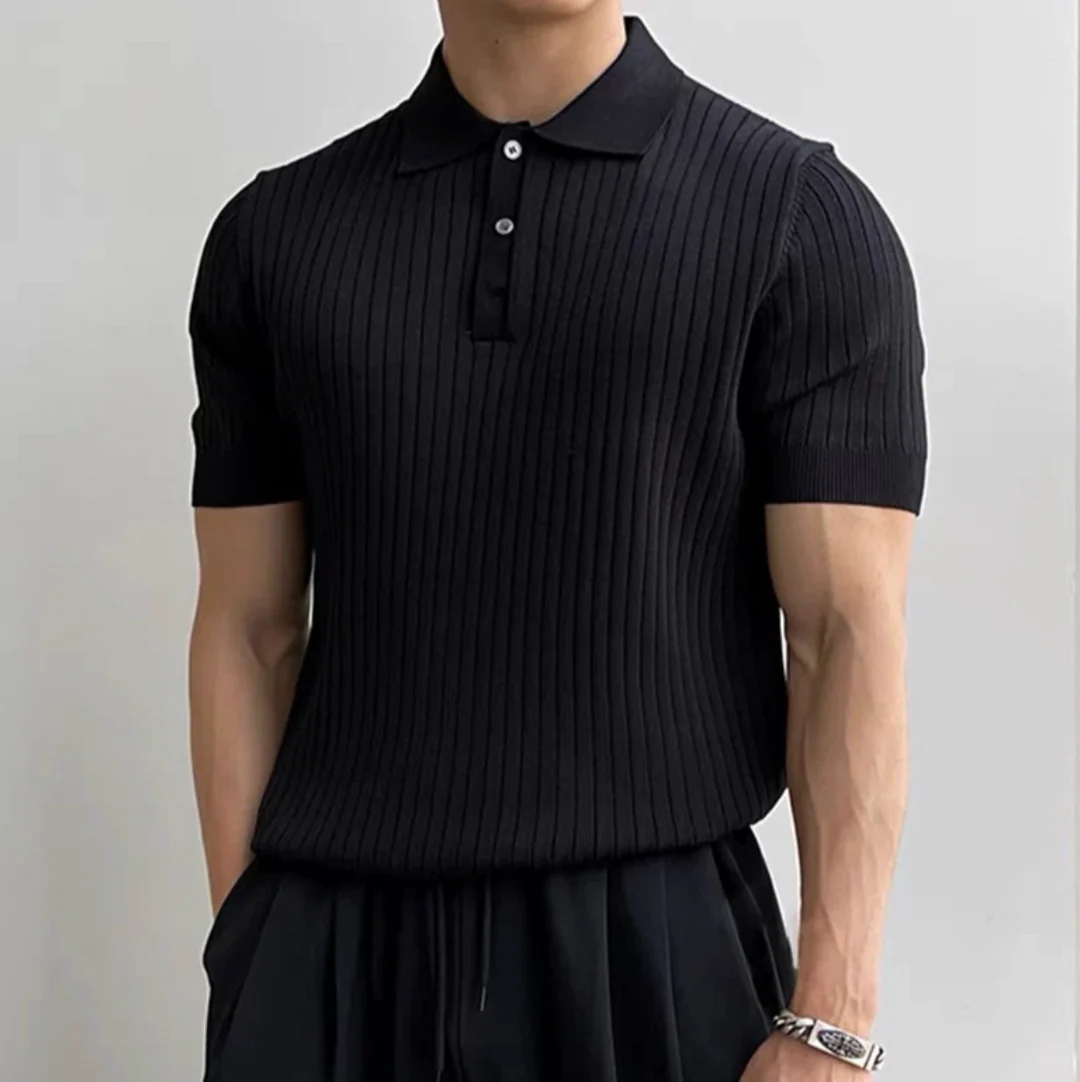 Ribbed Polo Shirt - Image 4