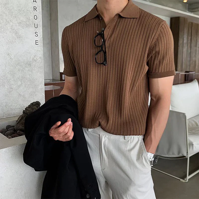 Ribbed Polo Shirt - Image 5