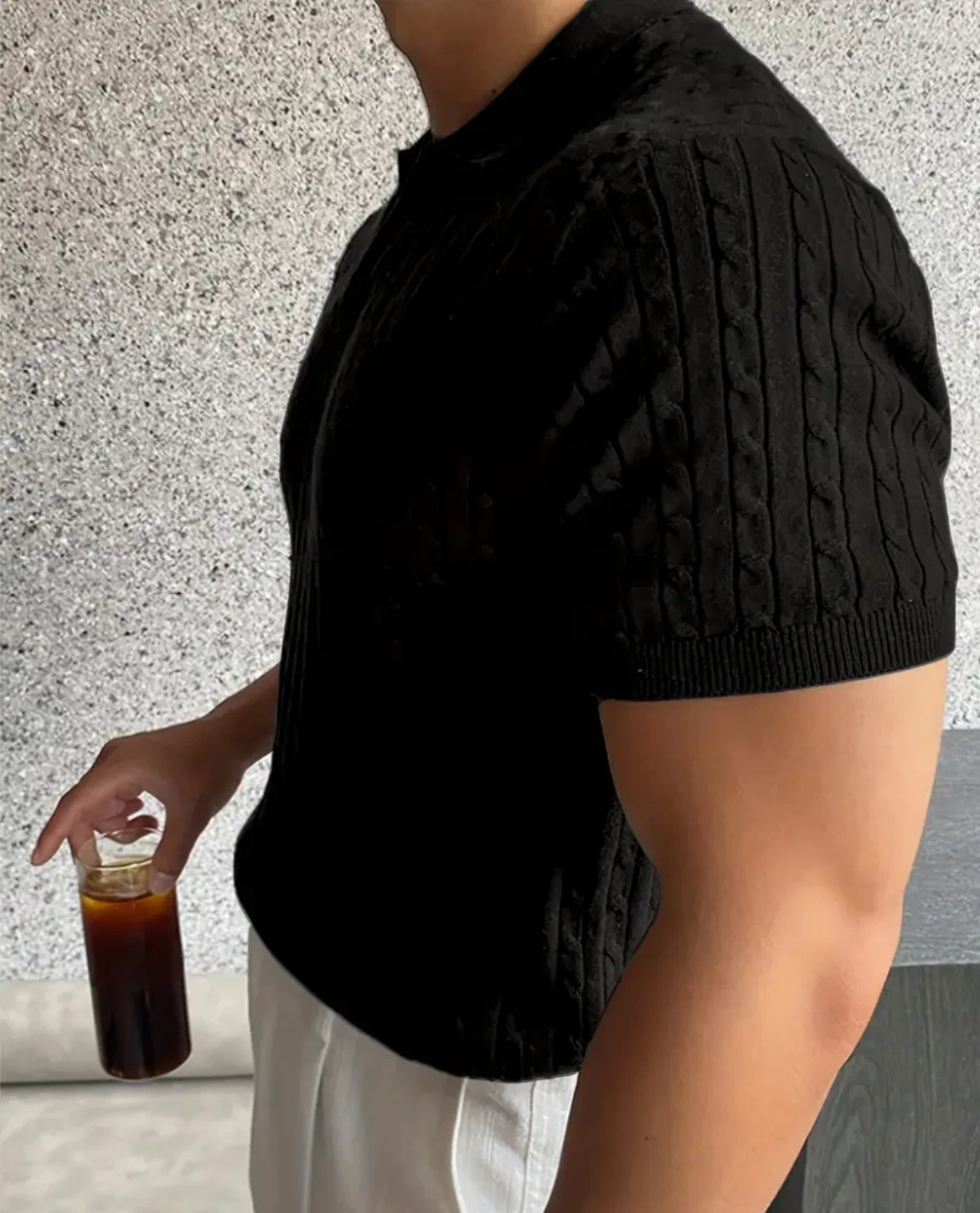 Lecce Textured Polo Shirt - Image 4