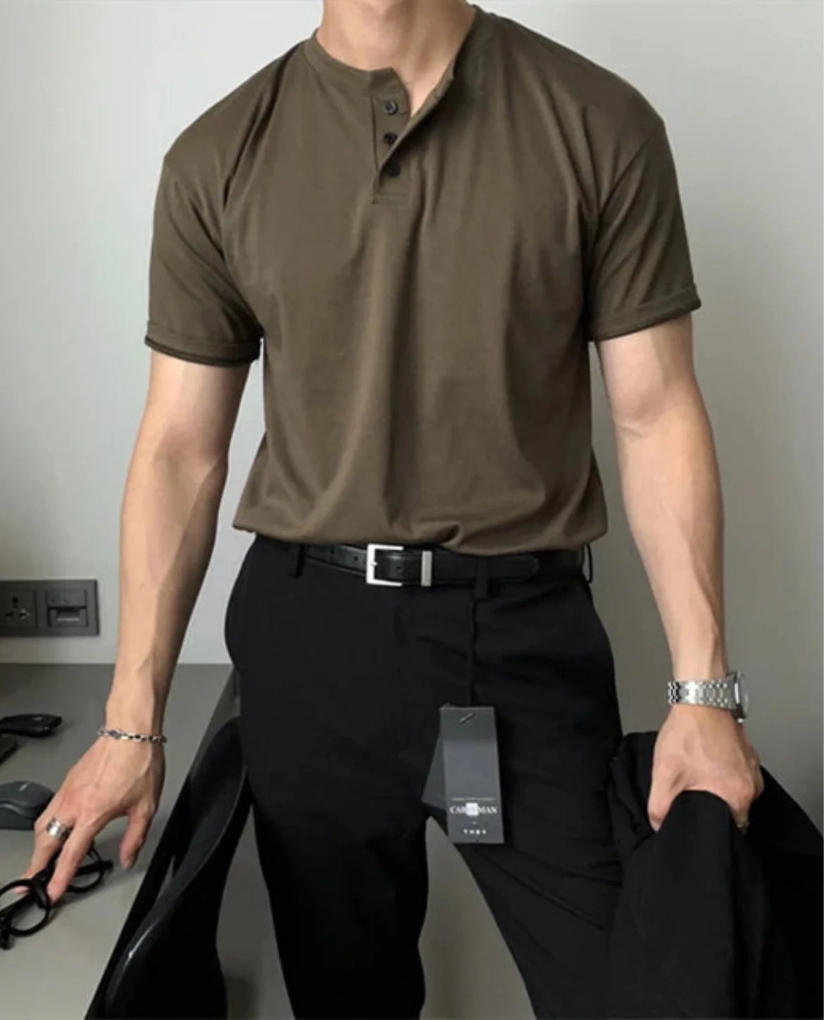 Levnzo Henley Shirt - Image 3