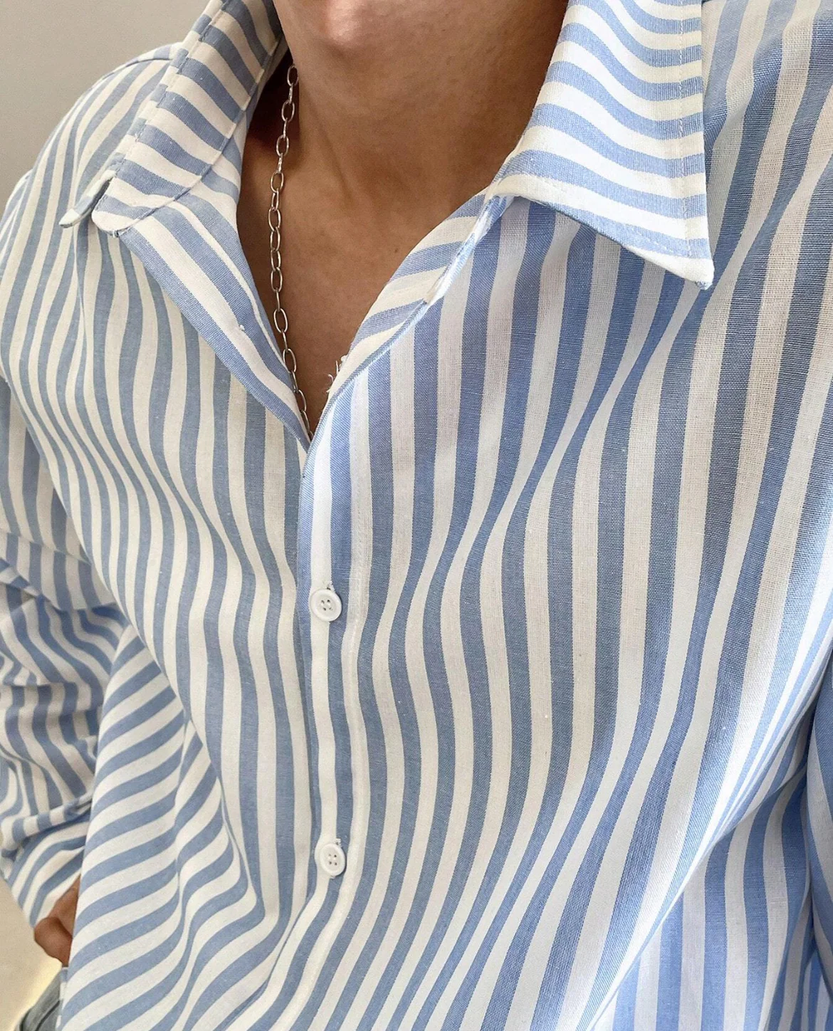 Menorca Striped Linen Shirt - Image 3