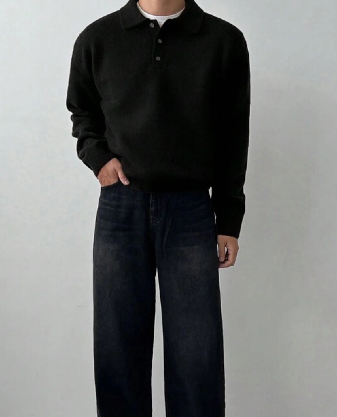Merino Polo Knit Sweater - Image 10