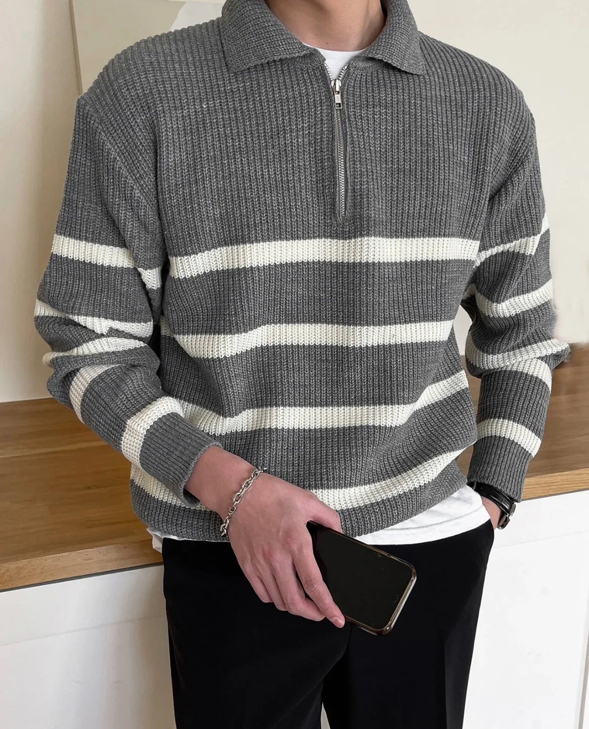 Modena Quarter Zip Sweater - Image 10