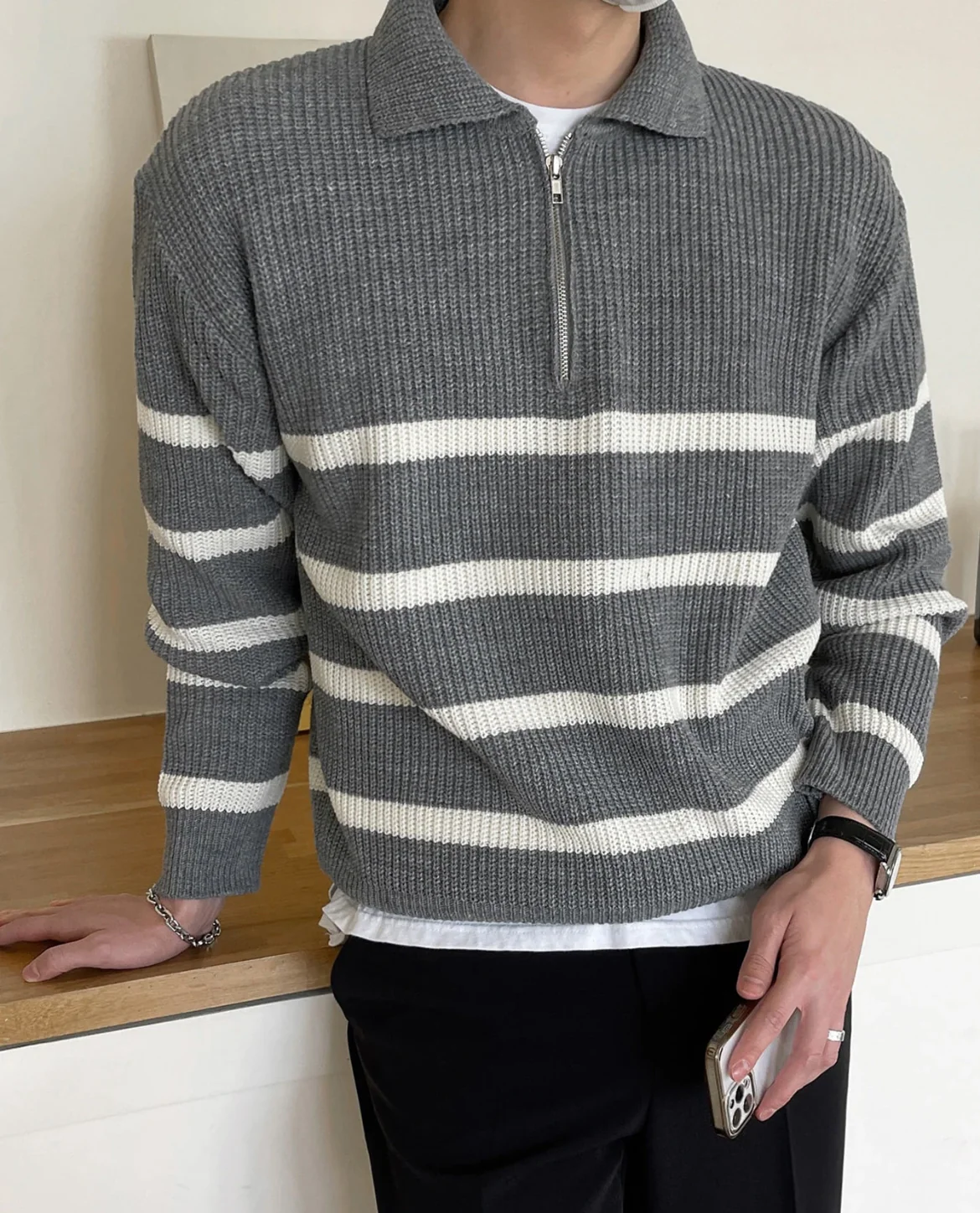 Modena Quarter Zip Sweater - Image 8