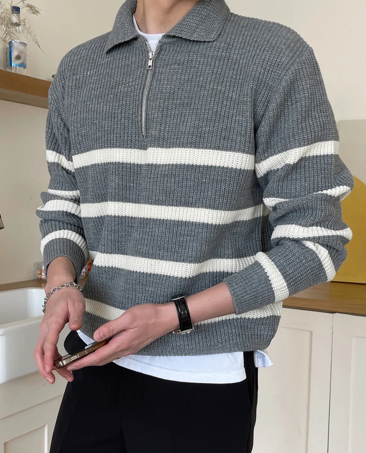 Modena Quarter Zip Sweater - Image 9