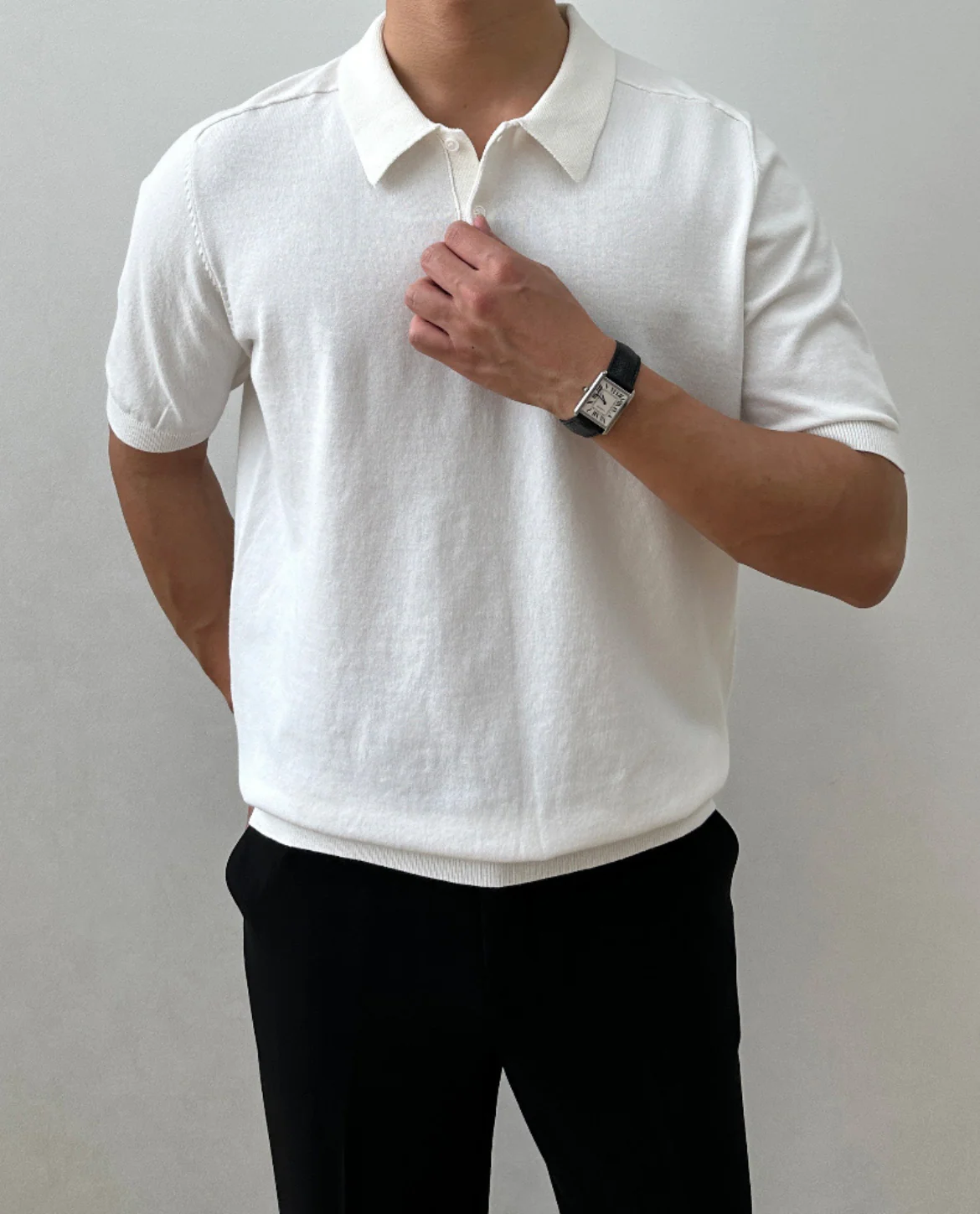 Murano Knitted Polo Shirt - Image 12
