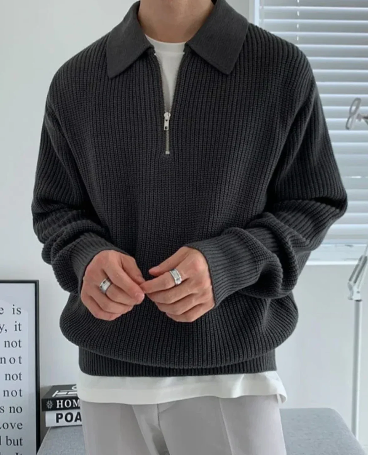 The Velino Polo Quarter Zip - Image 3