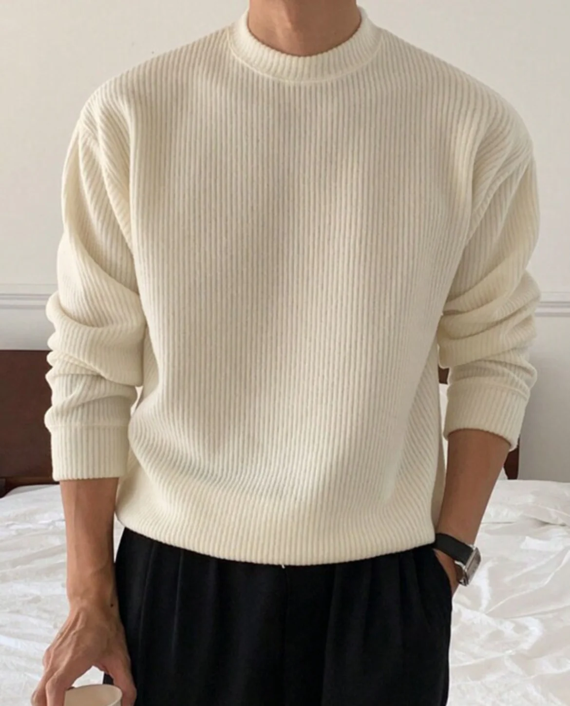 Renier Ribbed Knit Sweater