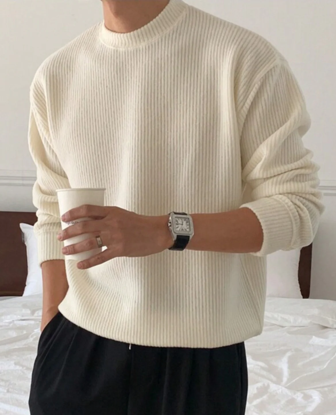 Renier Ribbed Knit Sweater - Image 2