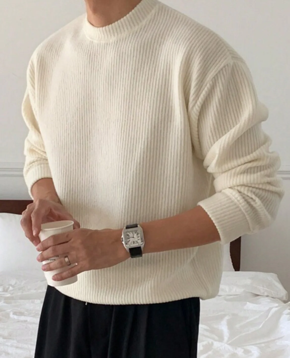 Renier Ribbed Knit Sweater - Image 6