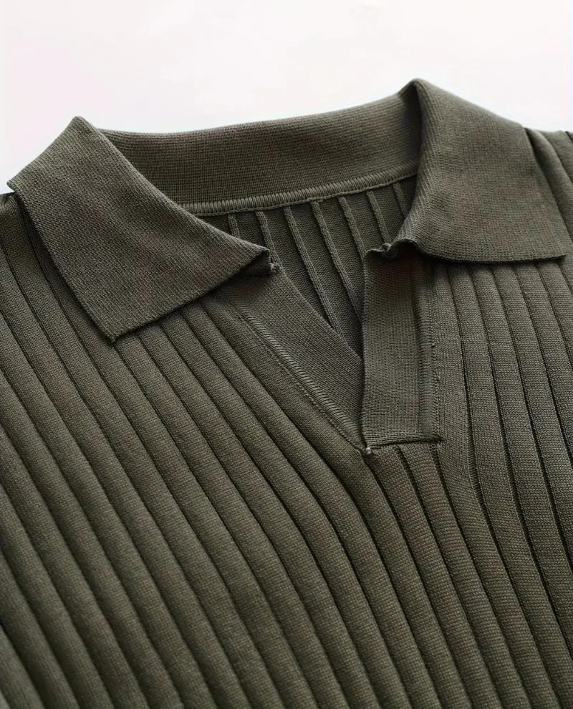 Slim-Fit Ribbed Long-Sleeve Polo - Image 5
