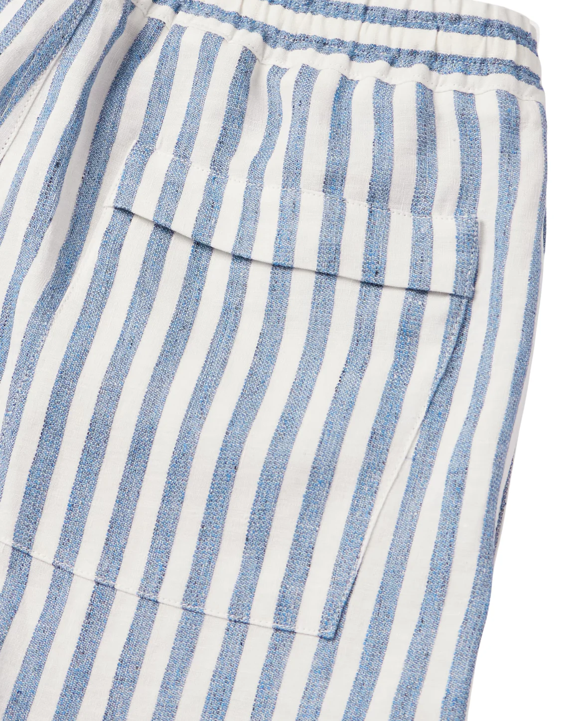St. Tropez Striped Linen Shorts - Image 4