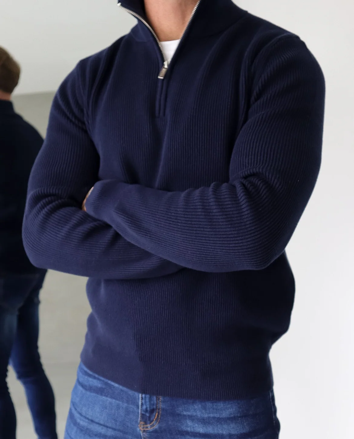 The Lecco Quarter Zip Sweater - Image 4
