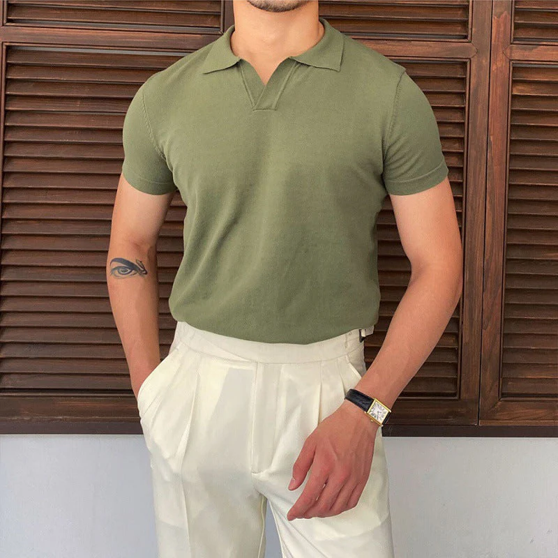 Vannes V-Collar Classic Polo - Image 4