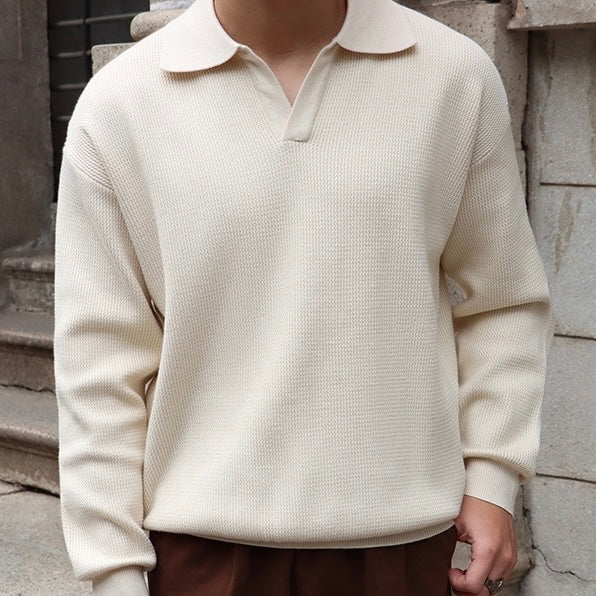 Vannes V-Neck Polo Sweater - Image 3