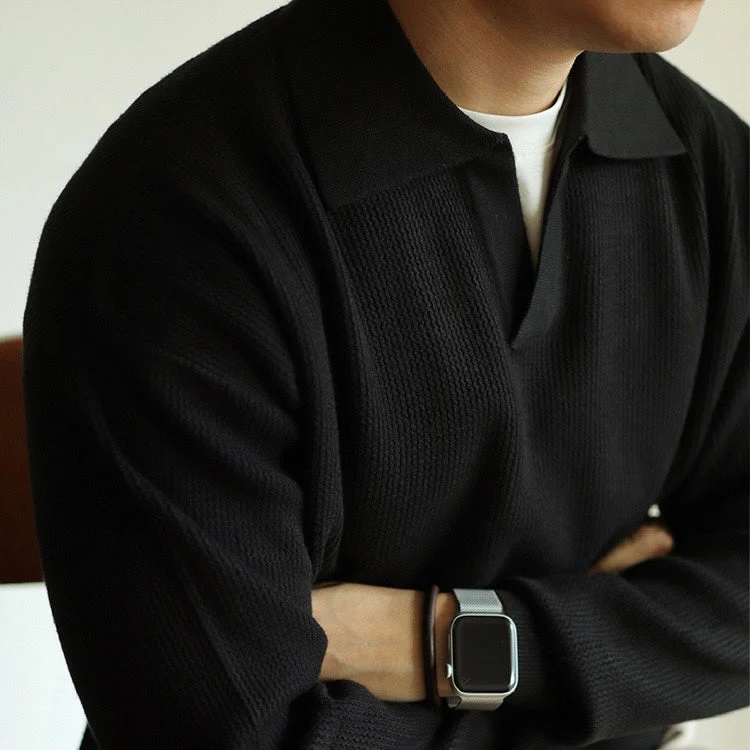 Vannes V-Neck Polo Sweater - Image 7