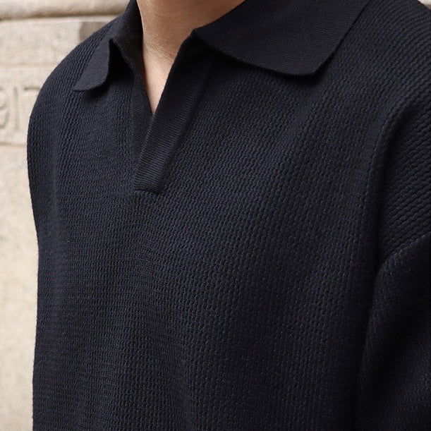 Vannes V-Neck Polo Sweater - Image 9