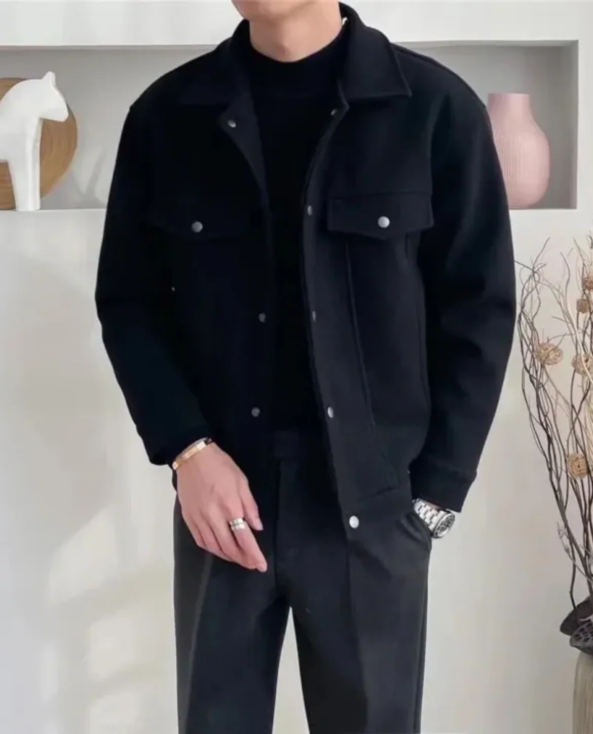 Valente Wool Overshirt - Image 5